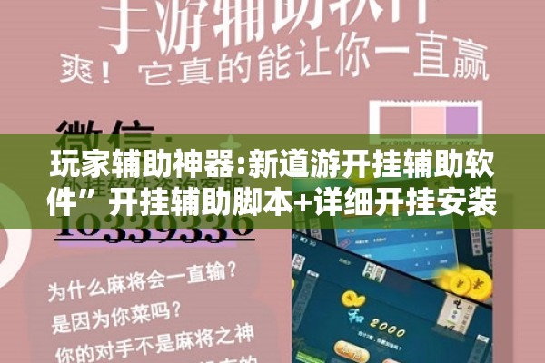 玩家辅助神器:新道游开挂辅助软件”开挂辅助脚本+详细开挂安装教程