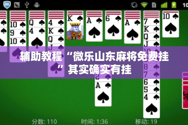 辅助教程“微乐山东麻将免费挂”其实确实有挂