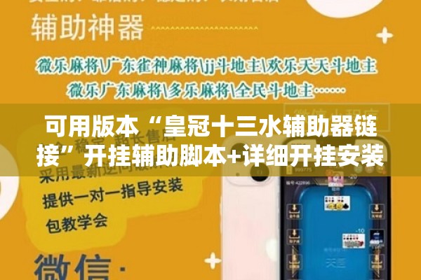 可用版本“皇冠十三水辅助器链接	”开挂辅助脚本+详细开挂安装教程
