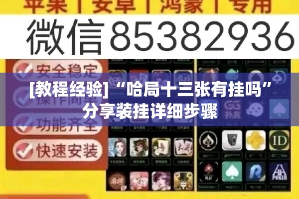 [教程经验]“哈局十三张有挂吗”分享装挂详细步骤
