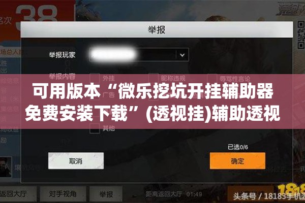 可用版本“微乐挖坑开挂辅助器免费安装下载”(透视挂)辅助透视教程