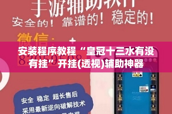 安装程序教程“皇冠十三水有没有挂”开挂(透视)辅助神器