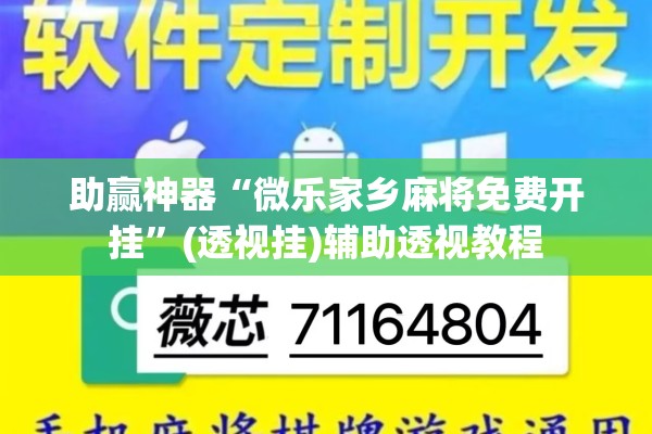 助赢神器“微乐家乡麻将免费开挂	”(透视挂)辅助透视教程