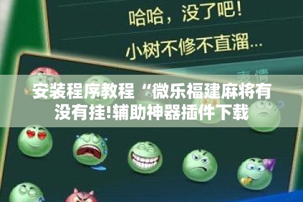 安装程序教程“微乐福建麻将有没有挂!辅助神器插件下载