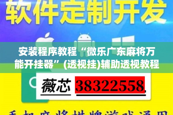 安装程序教程“微乐广东麻将万能开挂器”(透视挂)辅助透视教程