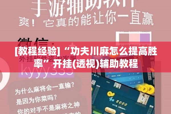 [教程经验]“功夫川麻怎么提高胜率	”开挂(透视)辅助教程