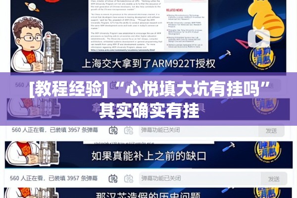 [教程经验]“心悦填大坑有挂吗”其实确实有挂