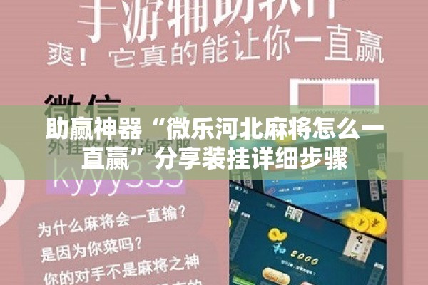 助赢神器“微乐河北麻将怎么一直赢”分享装挂详细步骤