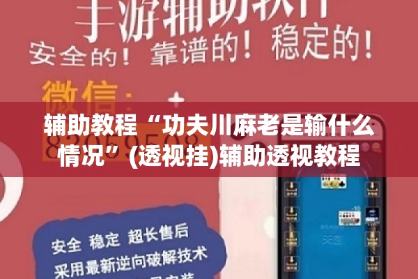 辅助教程“功夫川麻老是输什么情况”(透视挂)辅助透视教程
