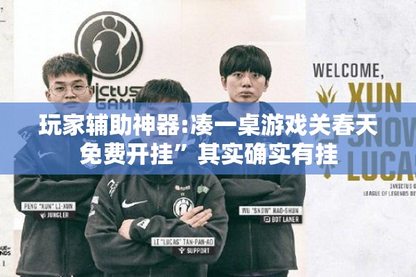 玩家辅助神器:凑一桌游戏关春天免费开挂	”其实确实有挂