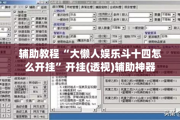 辅助教程“大懒人娱乐斗十四怎么开挂”开挂(透视)辅助神器