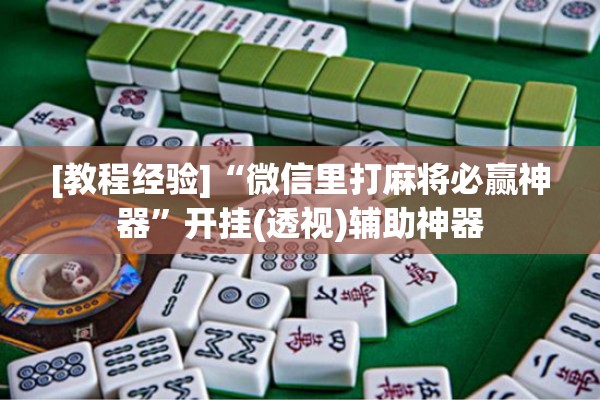 [教程经验]“微信里打麻将必赢神器”开挂(透视)辅助神器