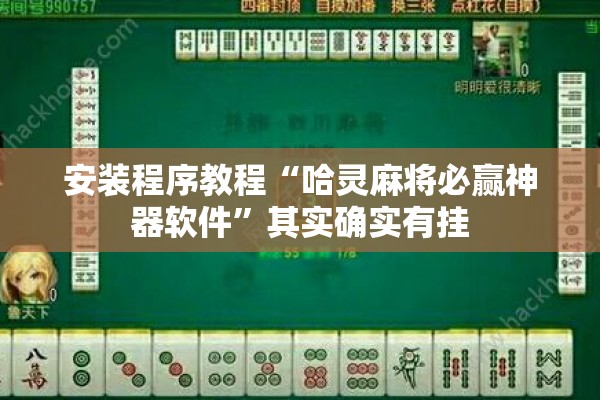 安装程序教程“哈灵麻将必赢神器软件”其实确实有挂