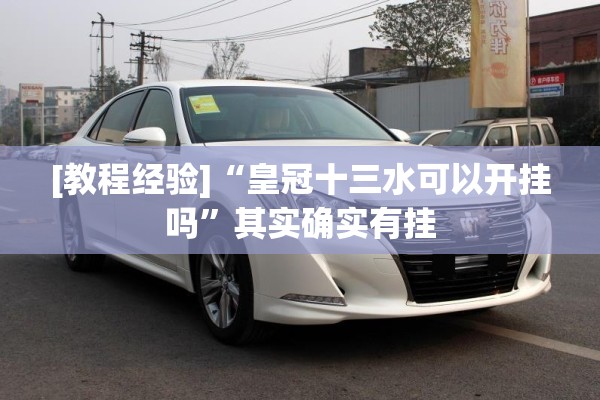 [教程经验]“皇冠十三水可以开挂吗”其实确实有挂