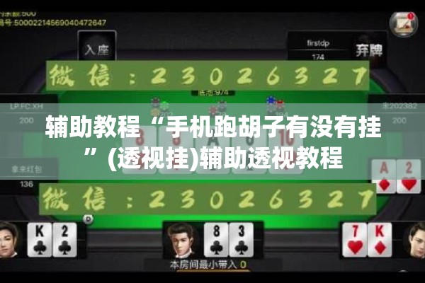 辅助教程“手机跑胡子有没有挂	”(透视挂)辅助透视教程