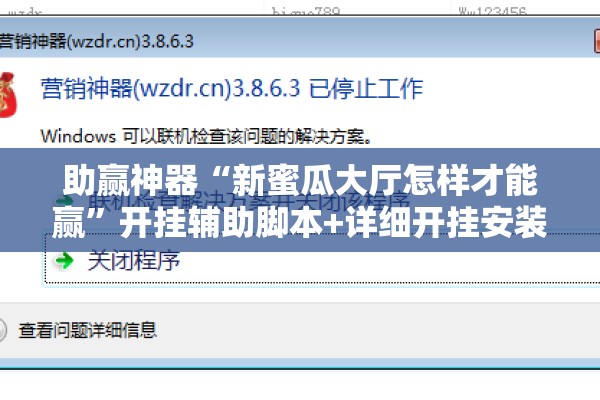 助赢神器“新蜜瓜大厅怎样才能赢”开挂辅助脚本+详细开挂安装教程