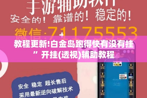 教程更新!白金岛跑得快有没有挂”开挂(透视)辅助教程