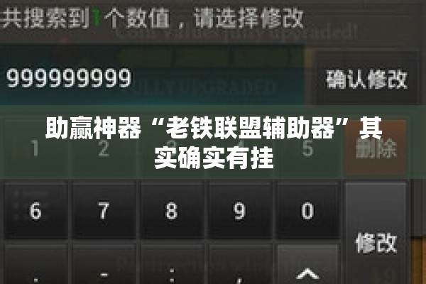 助赢神器“老铁联盟辅助器”其实确实有挂