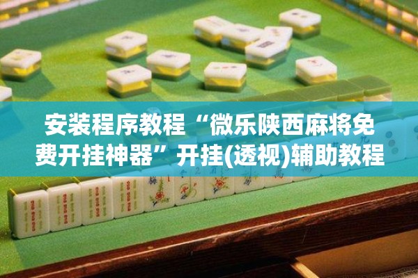 安装程序教程“微乐陕西麻将免费开挂神器	”开挂(透视)辅助教程