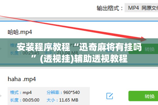 安装程序教程“迅奇麻将有挂吗”(透视挂)辅助透视教程