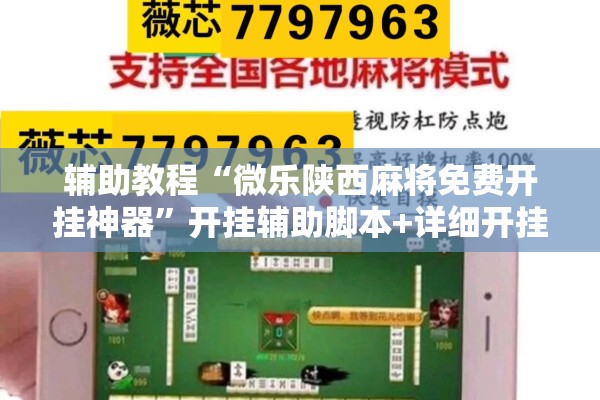 辅助教程“微乐陕西麻将免费开挂神器”开挂辅助脚本+详细开挂安装教程