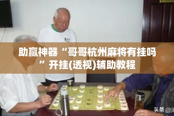 助赢神器“哥哥杭州麻将有挂吗	”开挂(透视)辅助教程