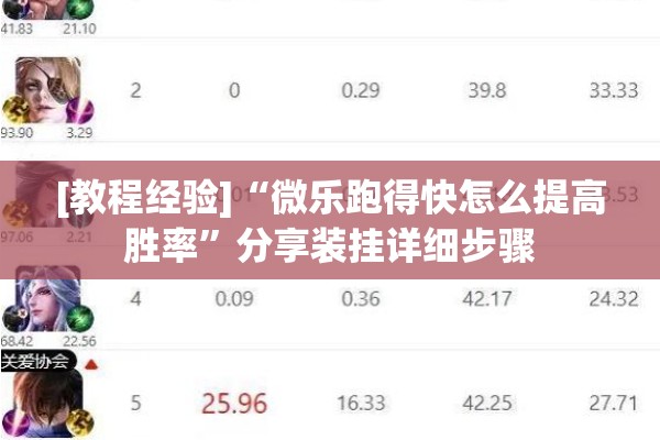 [教程经验]“微乐跑得快怎么提高胜率”分享装挂详细步骤