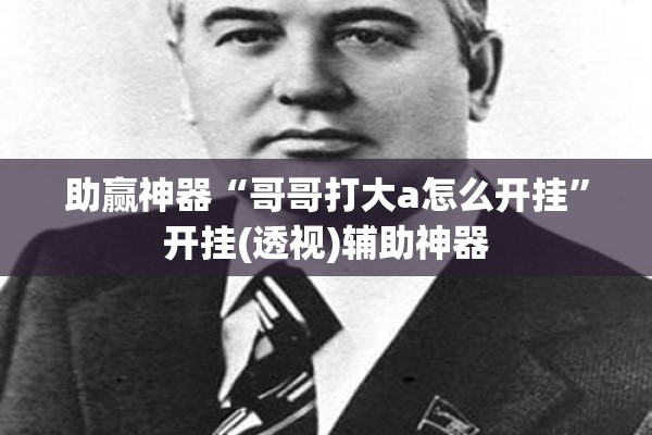 助赢神器“哥哥打大a怎么开挂”开挂(透视)辅助神器