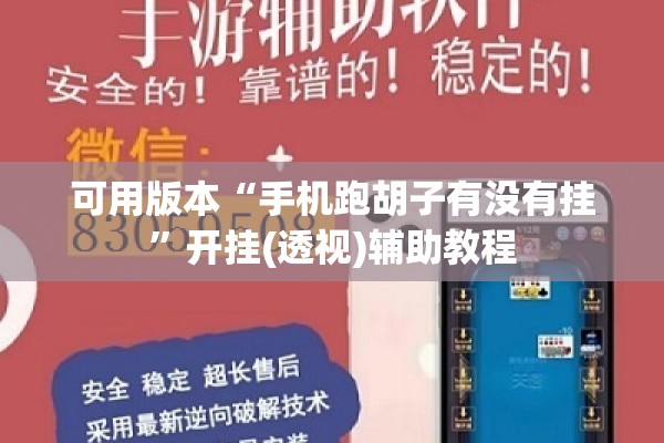 可用版本“手机跑胡子有没有挂”开挂(透视)辅助教程