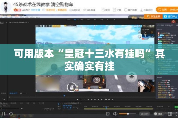 可用版本“皇冠十三水有挂吗”其实确实有挂
