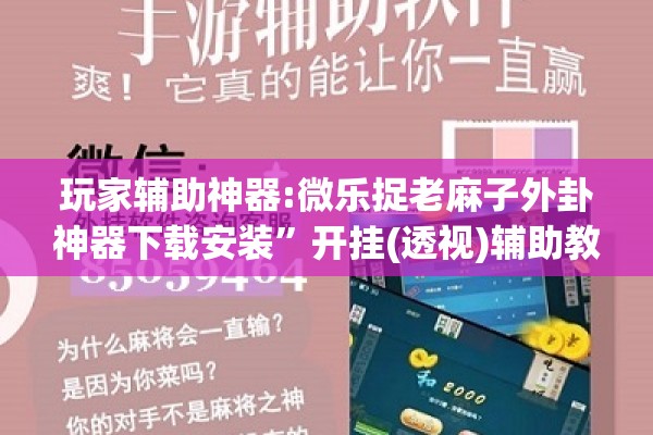 玩家辅助神器:微乐捉老麻子外卦神器下载安装”开挂(透视)辅助教程