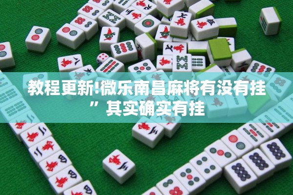 教程更新!微乐南昌麻将有没有挂	”其实确实有挂
