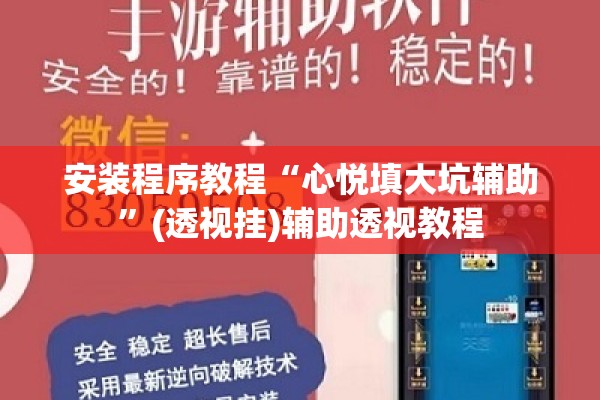 安装程序教程“心悦填大坑辅助”(透视挂)辅助透视教程