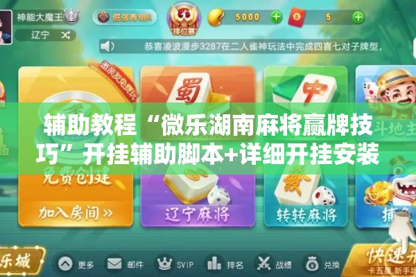 辅助教程“微乐湖南麻将赢牌技巧	”开挂辅助脚本+详细开挂安装教程