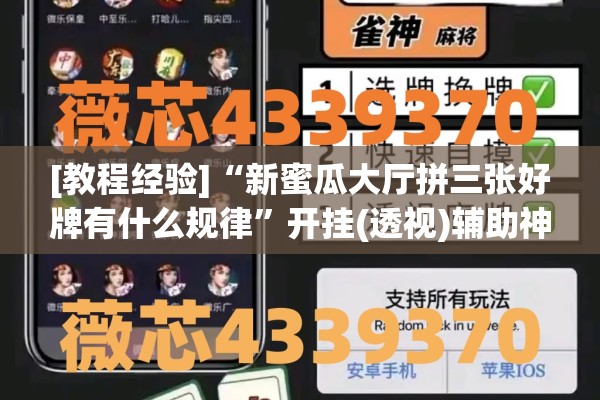 [教程经验]“新蜜瓜大厅拼三张好牌有什么规律”开挂(透视)辅助神器