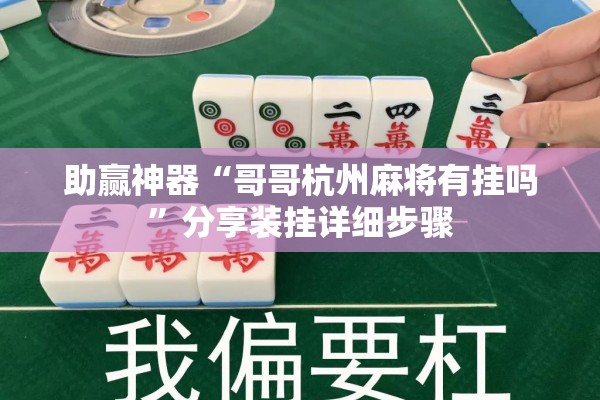 助赢神器“哥哥杭州麻将有挂吗”分享装挂详细步骤