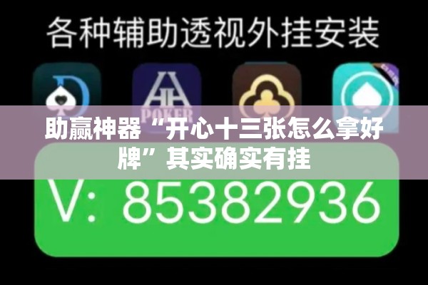 助赢神器“开心十三张怎么拿好牌	”其实确实有挂