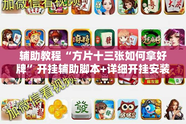 辅助教程“方片十三张如何拿好牌”开挂辅助脚本+详细开挂安装教程