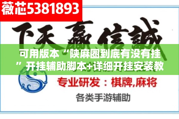 可用版本“陕麻圈到底有没有挂”开挂辅助脚本+详细开挂安装教程