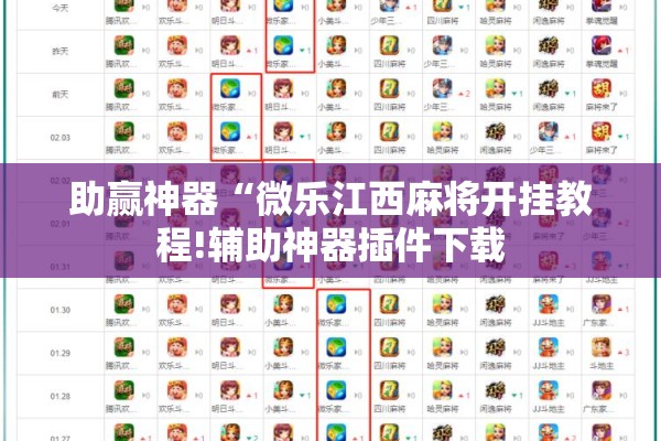 助赢神器“微乐江西麻将开挂教程!辅助神器插件下载 助赢神器“微乐江西麻将开挂教程!辅助神器插件下载