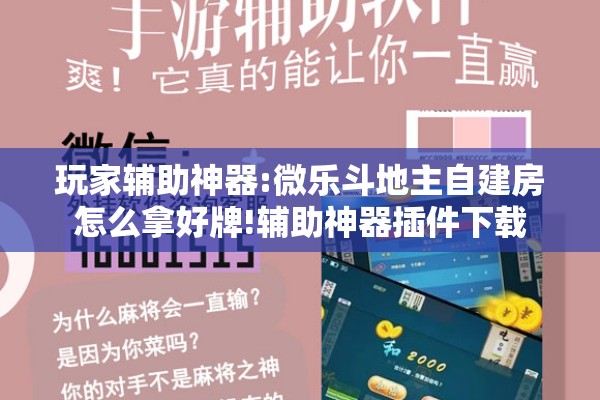玩家辅助神器:微乐斗地主自建房怎么拿好牌!辅助神器插件下载 玩家辅助神器:微乐斗地主自建房怎么拿好牌!辅助神器插件下载