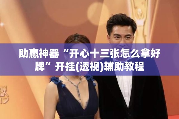 助赢神器“开心十三张怎么拿好牌”开挂(透视)辅助教程