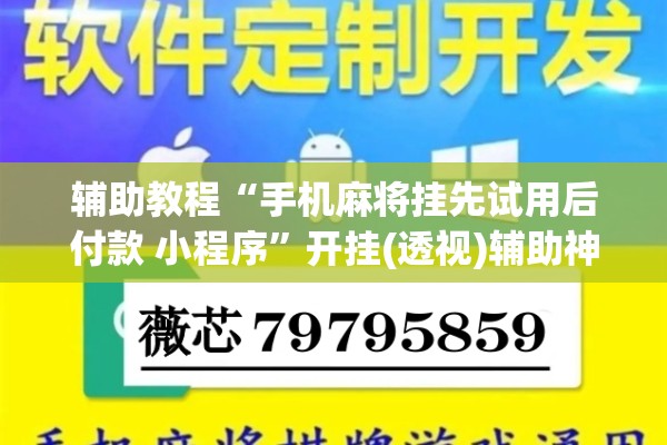 辅助教程“手机麻将挂先试用后付款 小程序	”开挂(透视)辅助神器