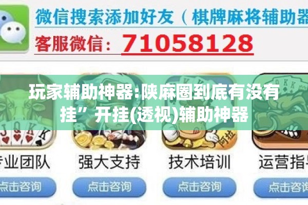 玩家辅助神器:陕麻圈到底有没有挂”开挂(透视)辅助神器