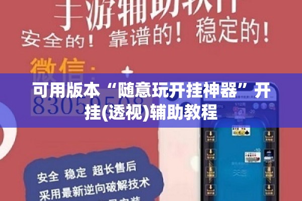 可用版本“随意玩开挂神器”开挂(透视)辅助教程