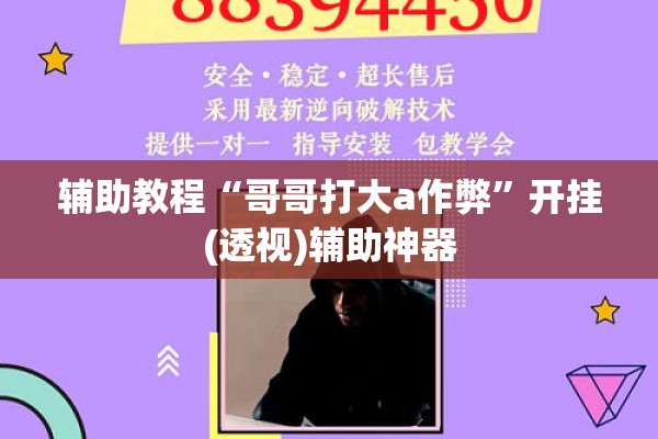 辅助教程“哥哥打大a作弊	”开挂(透视)辅助神器