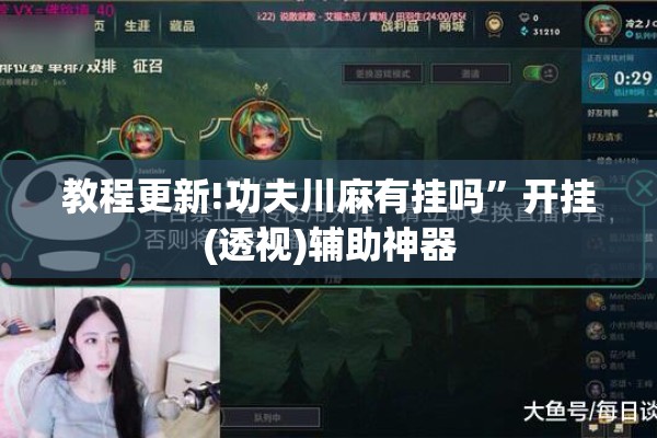 教程更新!功夫川麻有挂吗”开挂(透视)辅助神器