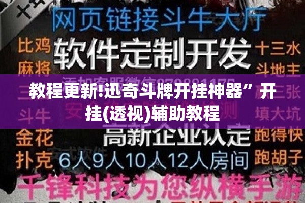 教程更新!迅奇斗牌开挂神器”开挂(透视)辅助教程