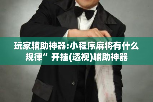玩家辅助神器:小程序麻将有什么规律	”开挂(透视)辅助神器