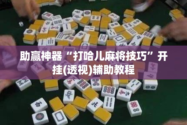 助赢神器“打哈儿麻将技巧”开挂(透视)辅助教程